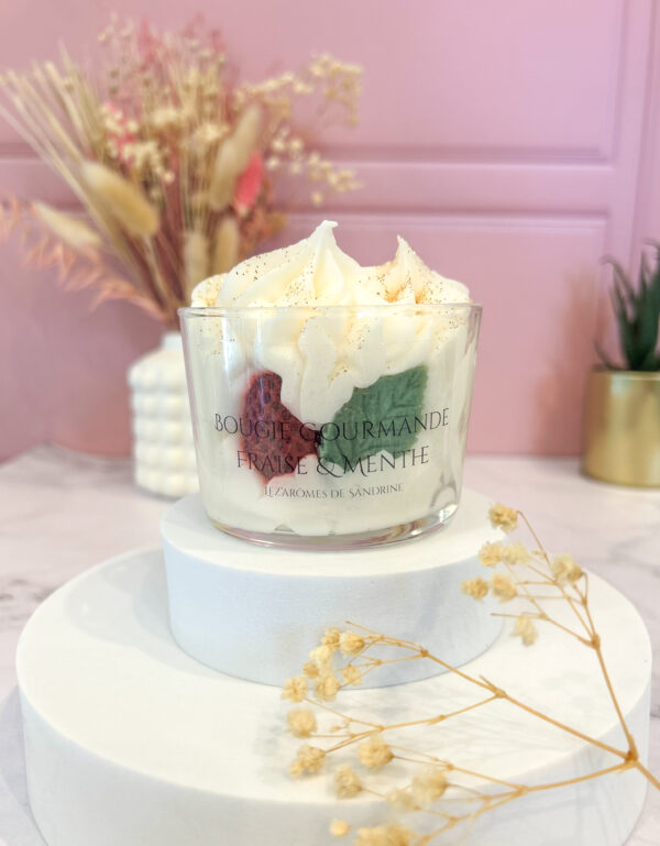 Bougie Gourmande Fraise & Menthe